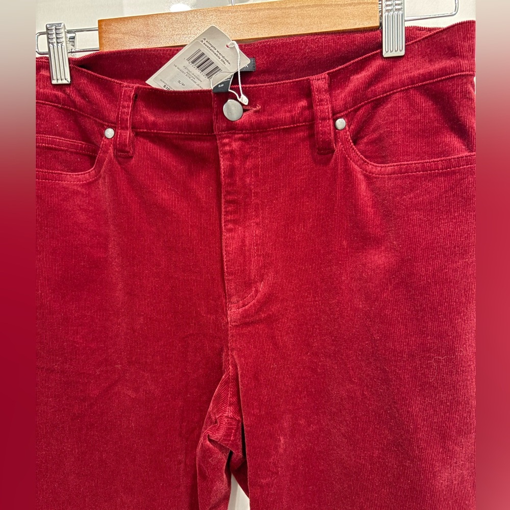 Eileen Fisher Rich Red Corduroy Pants